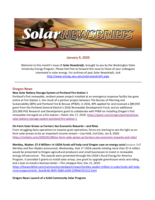 Solar Newsbriefs, January 9, 2020