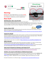 CloverGram, February 14, 2019