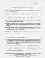 Vocabulary for buying and selling a home