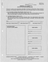 Personal data sheet: State style revue information