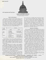 1977 agricultural and food issues. Export and import policies