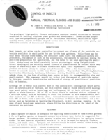 Control of insects of annual, perennial flowers, and bulbs