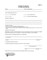 Request to Use 4-H Name and Emblem