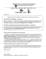 Vegetable Seed Notes, January 2010