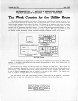 The work counter for the utility room