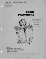 Food providers: 4-H foods project for 15 year olds and over