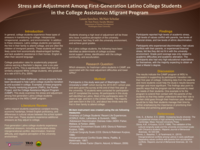 Stress and adjustment among first-generation latino college students in the college assistance migrant program