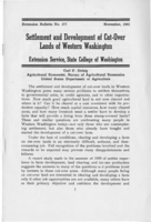 Settlement and development of cut-over lands of western Washington