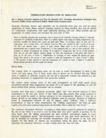 Temperature modification by irrigation