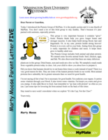 MyPlate Marty Moose Parent Newsletter: Lesson 5