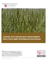 Jointed goatgrass best management practices (BMP): Intermountain region