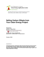 Selling carbon offsets from your clean energy project