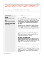 WSU Landscape Architecture, Spring 2020