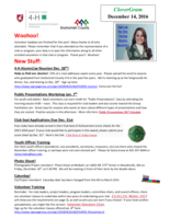 CloverGram, December 14, 2016