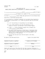 Application for the Arabian horse association of the Washington's 4-H Arabian gelding award