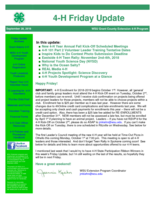 4-H Friday Update, September 28, 2018