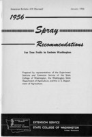 1956 Spray recommendations for tree fruits in eastern Washington