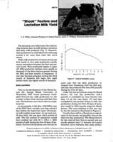 "Shook" factors and lactation milk yield