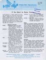 Poultry pointers: If you want to raise fryers