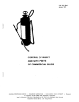 Control of insect and mite pests of commercial bulbs