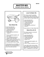 Master Mix: Pancakes, Biscuits, Muffins