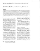 Cannibalism by black bears in the Nimpkish Valley, British Columbia