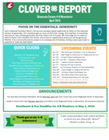 Clover Report, April 2019