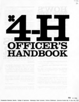 4-H officer's handbook