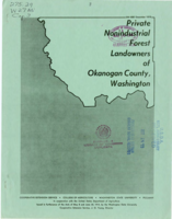Private nonindustrial forest landowners of Okanogan County, Washington