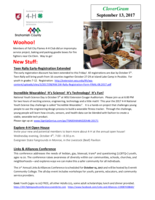 CloverGram, September 13, 2017