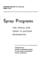Spray programs for apples and pears in Eastern Washington