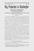 Hay production in Washington