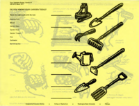 Your vegetable garden, handout 4: Do you know your garden tools: