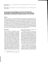 Canopy light and the distribution of hemlock dwarf mistletoe (Arceuthobium tsugense (Rosendahl) G.N. Jones subsp. tsugense) aerial shoots in an old-growth Douglas-fir/western hemlock forest