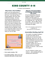 King County 4-H, April 2020