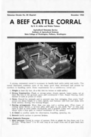 A beef cattle corral