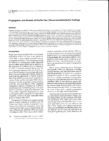 Propagation and growth of Pacific yew (Taxus brevifolia Nutt.) cuttings