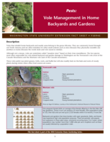 Pests: Vole management in home backyards and gardens