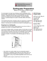 Earthquake Preparation