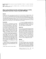 Effects of stand-replacement fire and salvage logging on a cavity-nesting bird community in Eastern Cascades, Washington