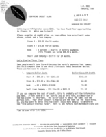 Comparing credit plans