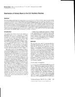 Distribution of grizzly bears in the U.S. Northern Rockies