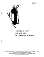 Control of insect and mite pests of commercial vegetables