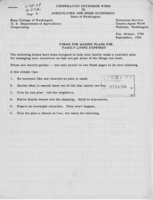 Forms for making plans for family living expenses