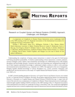 Research on Coupled Human and Natural Systems (CHANS): Approach, Challenges, and Strategies