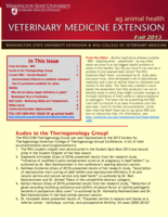 Veterinary Medicine Extension Newsletter, Fall 2013