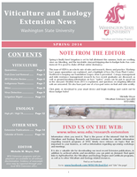 Viticulture and Enology Extension News, Spring 2014