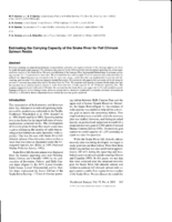 Estimating the carrying capacity of the Snake River for fall chinook salmon redds