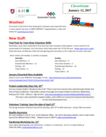 CloverGram, January 12, 2017