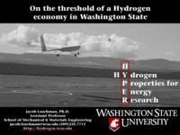 On the threshold of a hydrogen economy in Washington State